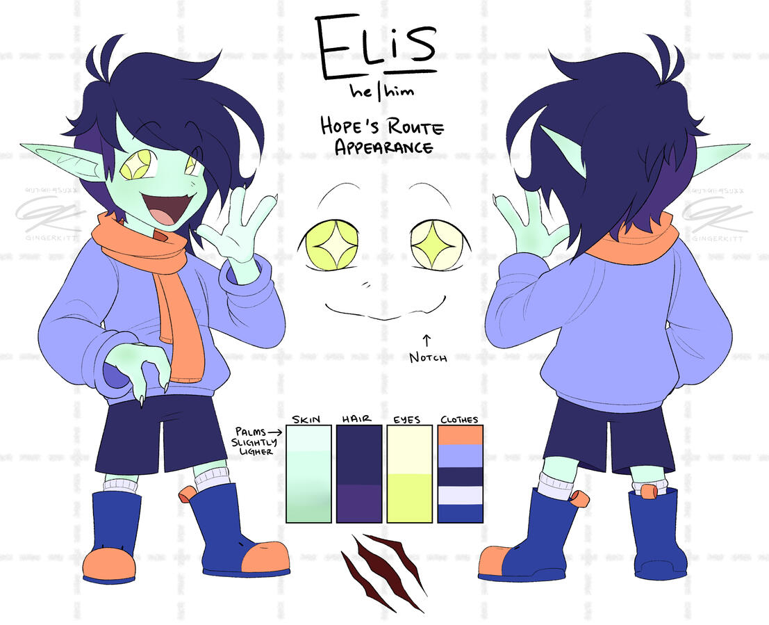 "Elis - Hope Version" - Personal character design, January 2025