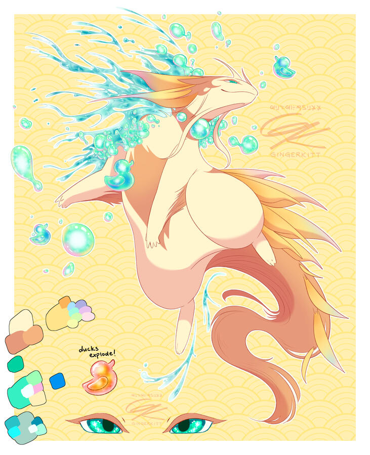 "Mizutphlosion" - Pokemon community design, May 2025