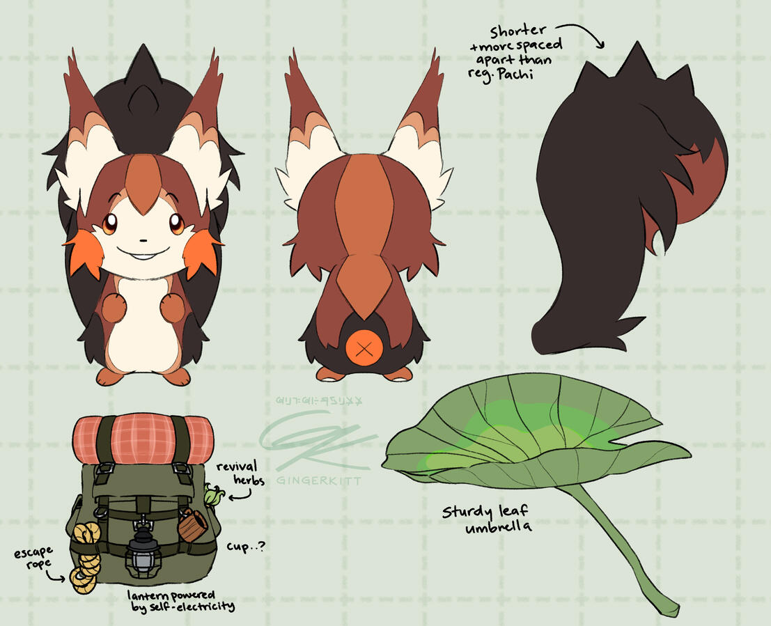 "Gingersnap" - Pokemon community design, November 2025