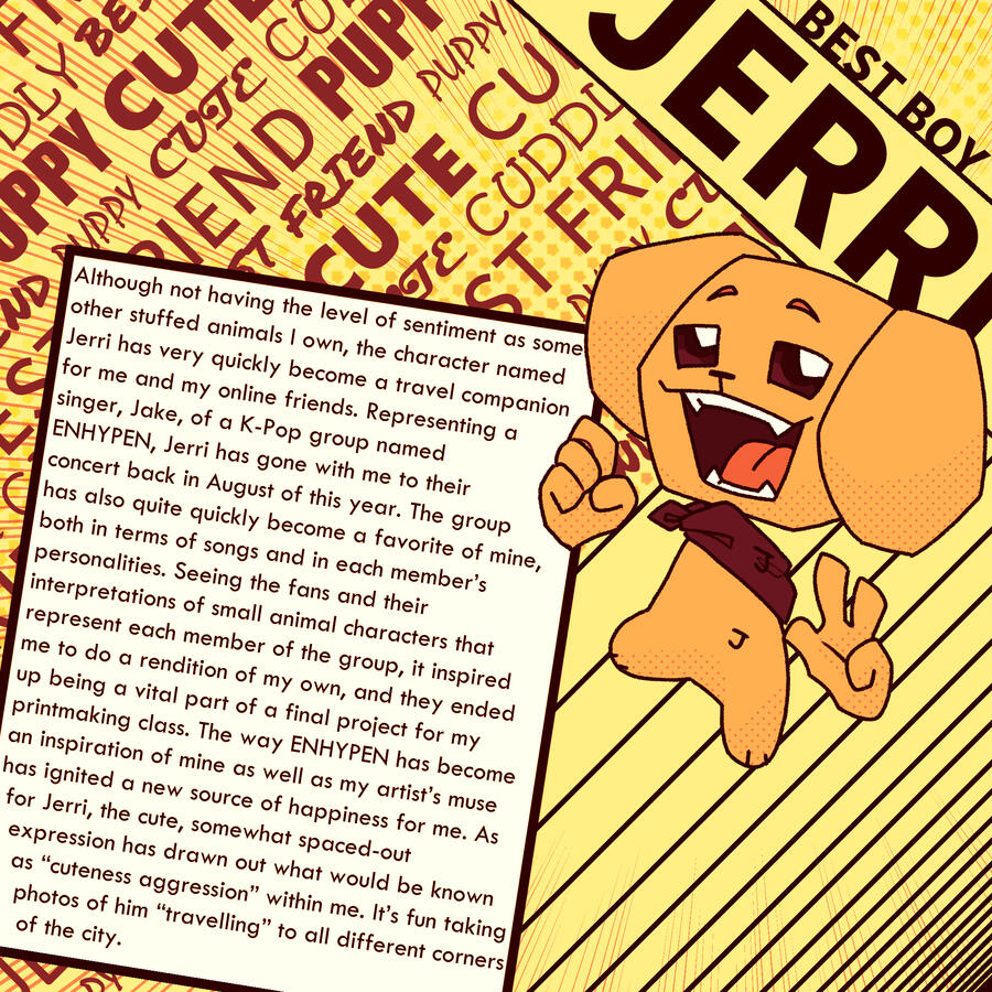 "Jerri" - Part of a series of graphics exploring objects of personal importance, November 2025